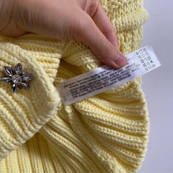 Zara Pointelle Knit Cardigan with Jewel Buttons S - Picture 9 of 9